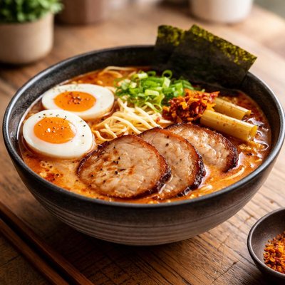 Spicy tonkotsu ramen