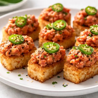 Spicy tuna crispy rice