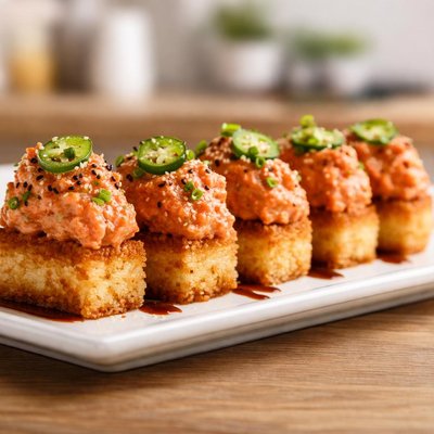 Spicy tuna on crispy rice