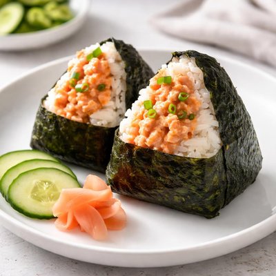 Spicy tuna onigiri