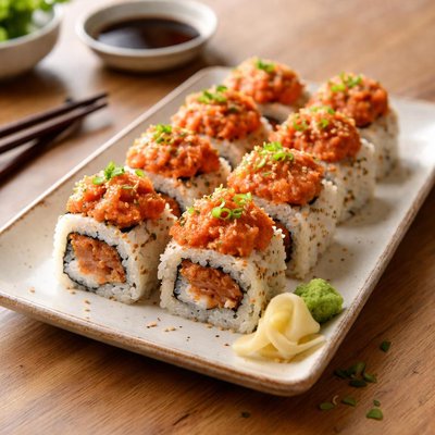 辣味金枪鱼寿司卷