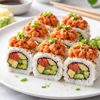 Spicy tuna sushi