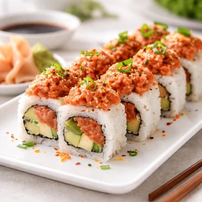 Spicy tuna sushi roll