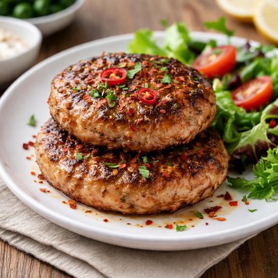 Spicy turkey patty