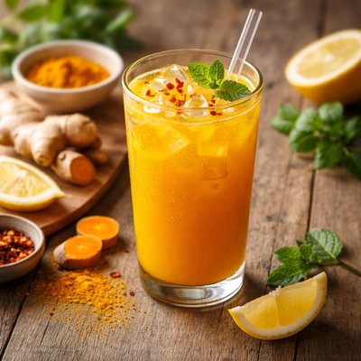 Spicy turmeric juice