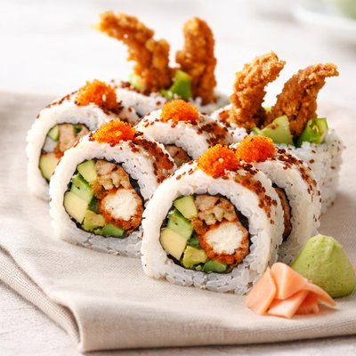 Spider roll sushi