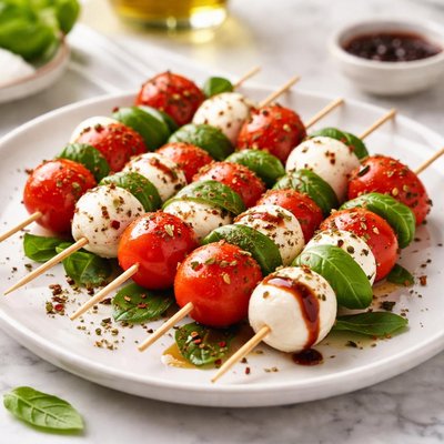 Spiedino pomodoro e mozzarella