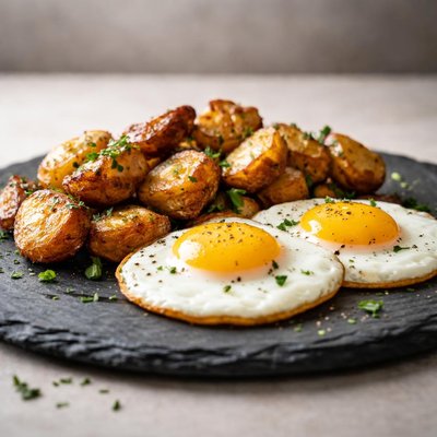 Spiegelei mit kartoffeln