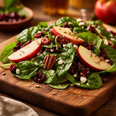 Spinach and apple salad