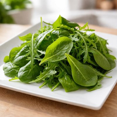 Spinach and arugula
