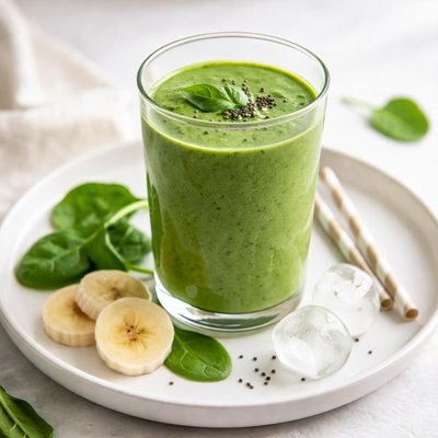 Spinach and banana smoothie