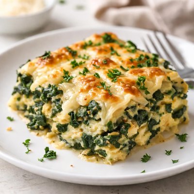 Spinach and cheese casserole