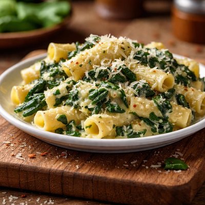 Spinach and cheese pasta
