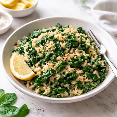 Spinach and rice