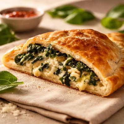 Spinach calzone