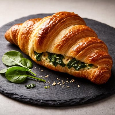 Spinach croissant