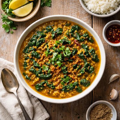 Spinach dhal