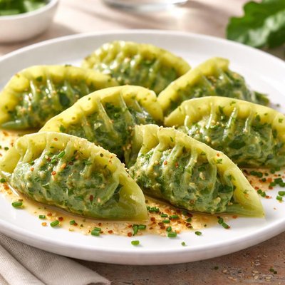 Spinach dumpling
