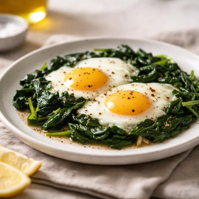 Spinach eggs