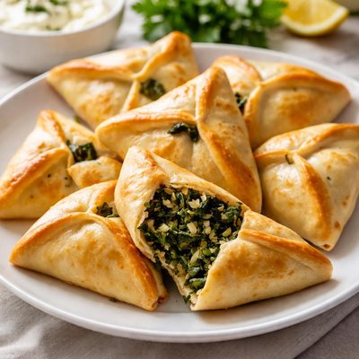 Spinach fatayer