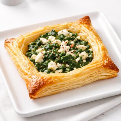 Spinach feta danish