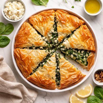 Spinach feta pie