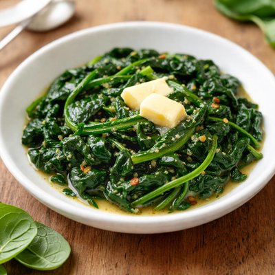Spinach in butter