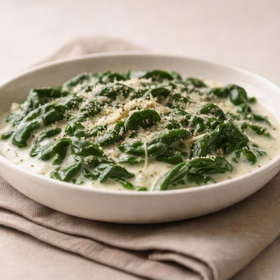 Spinach in cream sauce