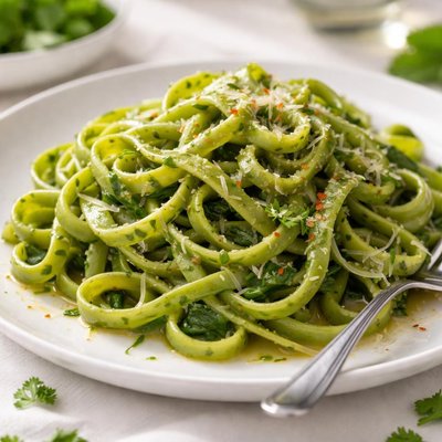 Spinach noodles