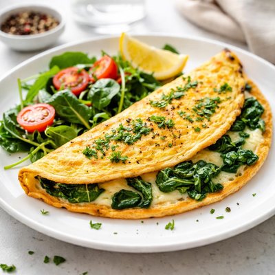 Spinach omelette