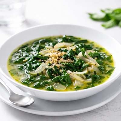 Spinach onion soup
