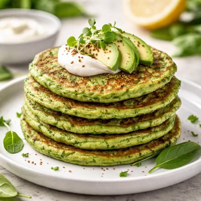 Spinach pancake