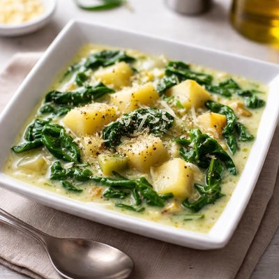 Spinach potato soup