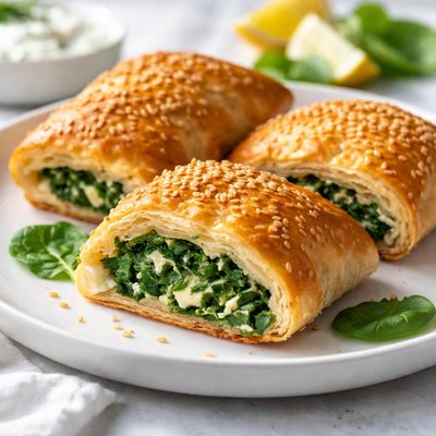 Spinach puff pastry