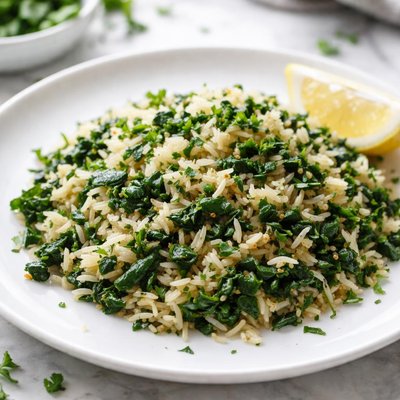 Spinach rice