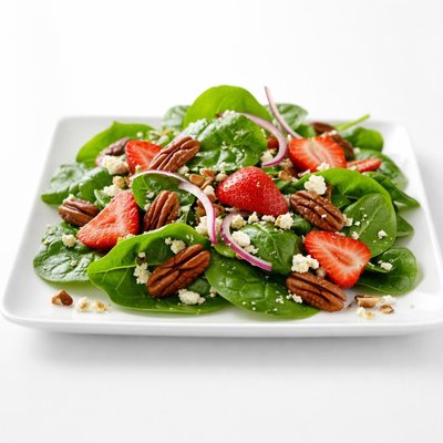 Spinach salad with pecans