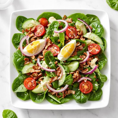 千岛酱菠菜沙拉