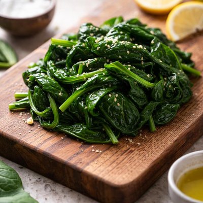 Spinach steamed