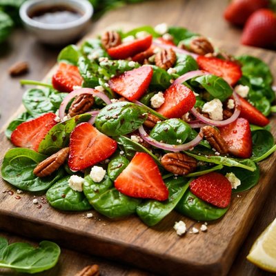 Spinach strawberry salad