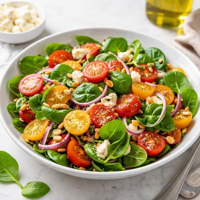 Spinach tomato salad
