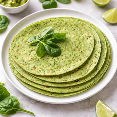 Spinach tortillas