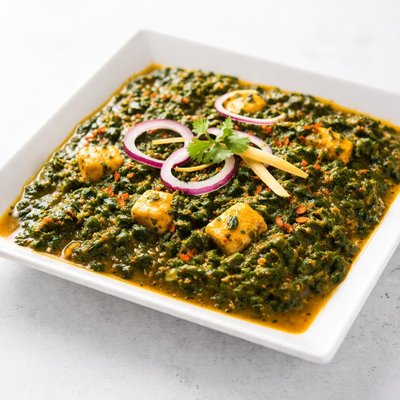 Spinach with curry