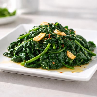 Spinach with garlic