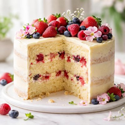 Spring fling cake