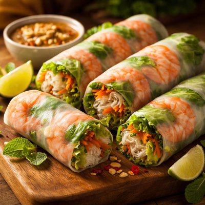 Spring roll with shrimp
