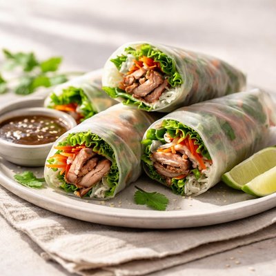 Spring rolls with duck
