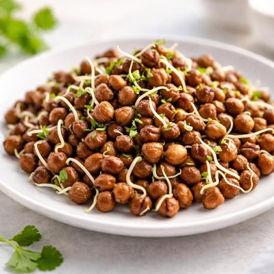 Sprouted black chana