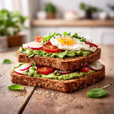 Sprouted grain toast