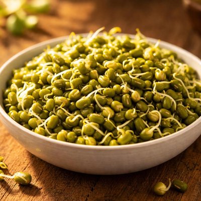 Sprouted green beans