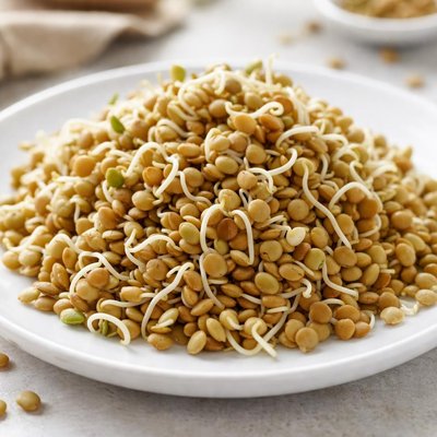 Sprouted lentils